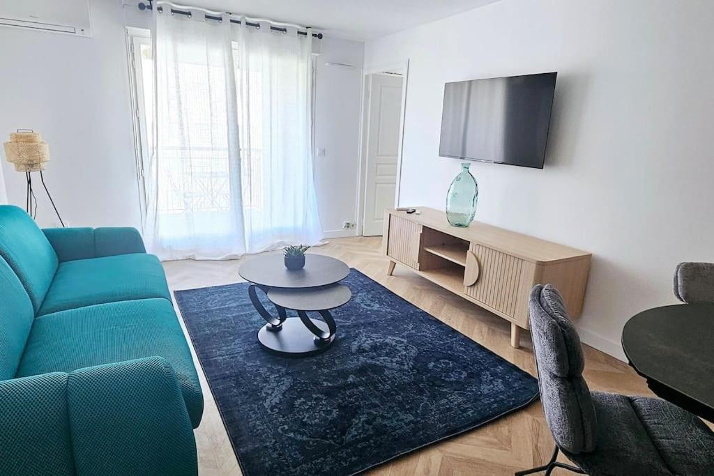 L'elegant 3p, 2ch, 2sdb, Clim, Wifi Gratuit, Parking Prive